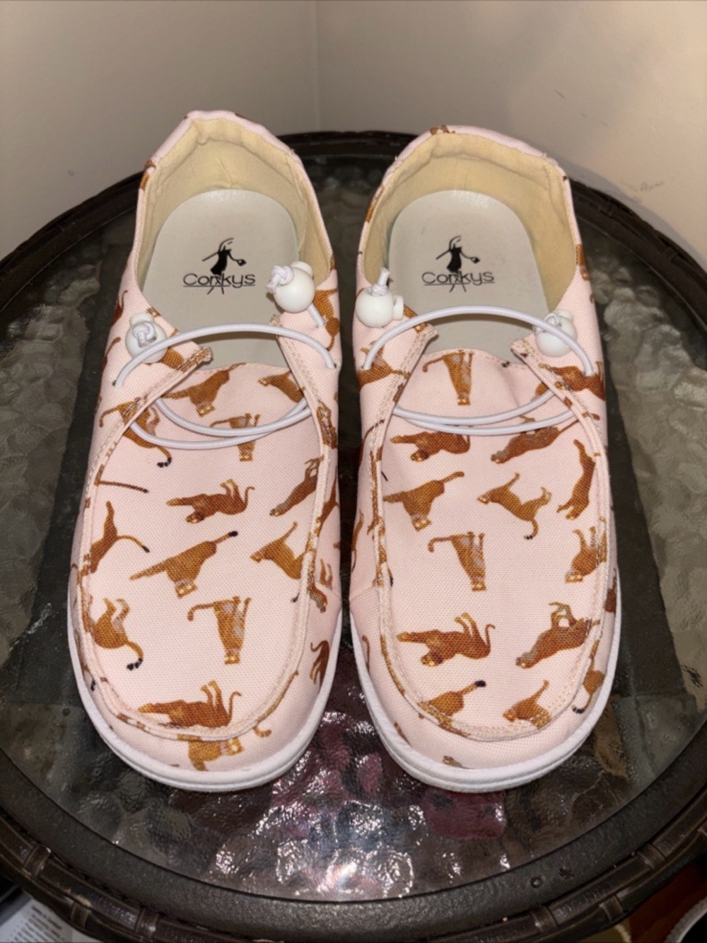 Corkys Pink Canvas Slip on